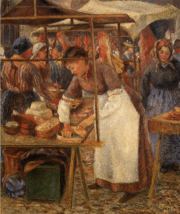 Camille Pissarro. The Pork Butcher. 1883. Tate Britain, London, England, UK.