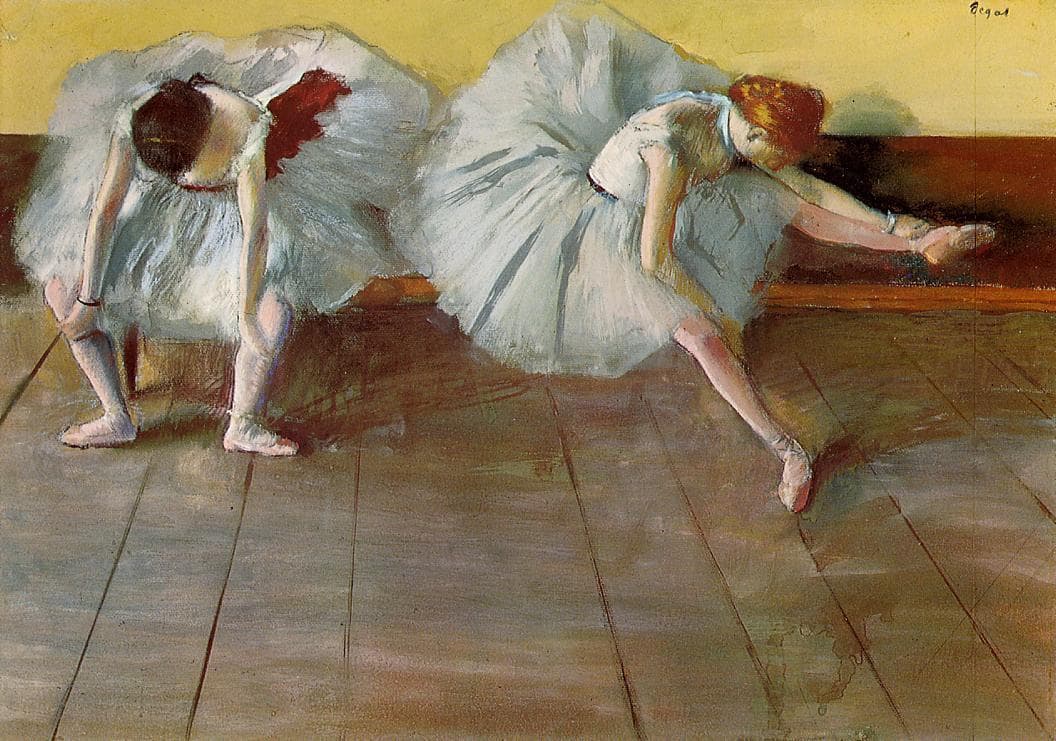 Edgar Degas. Two ballet girls, ca. 1879.