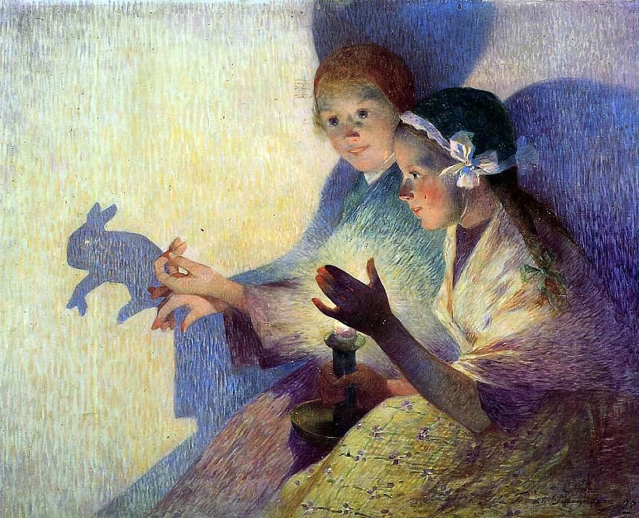 Ferdinand du Puigaudeau. Chinese Shadows, the Rabbit. 1895