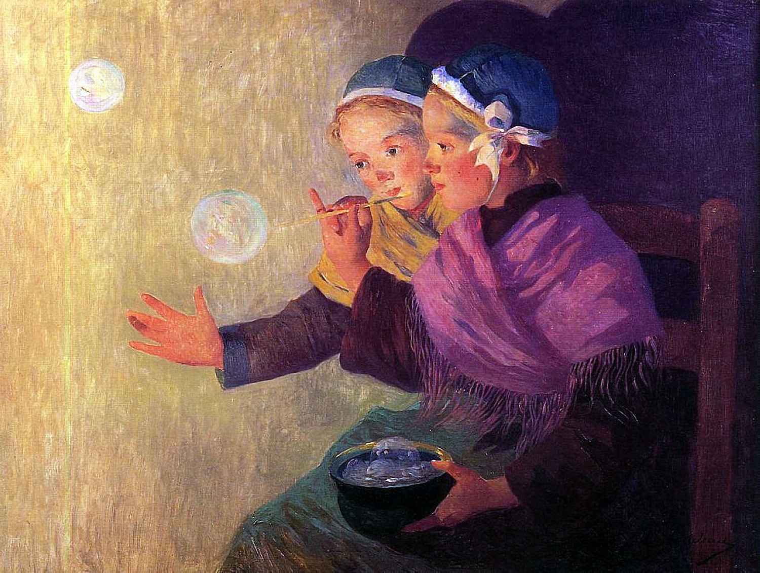 Ferdinand du Puigaudeau. Soap Bubbles. 1895