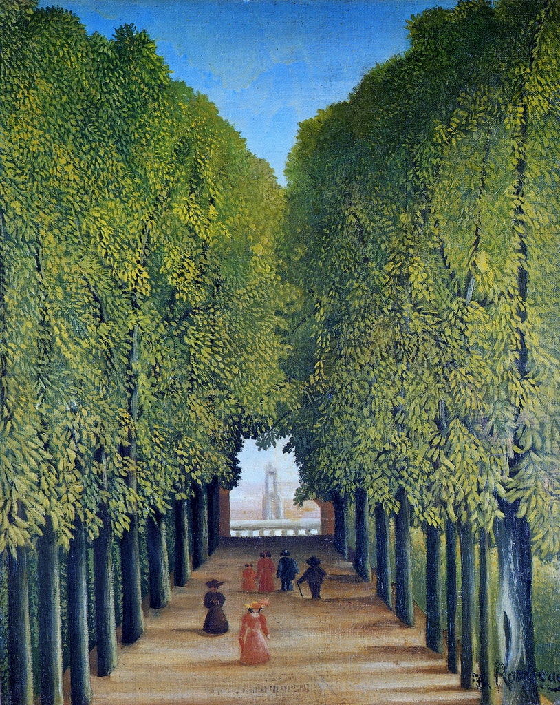 Henri Rousseau. Allée au parc de Saint-Cloud. 1908.