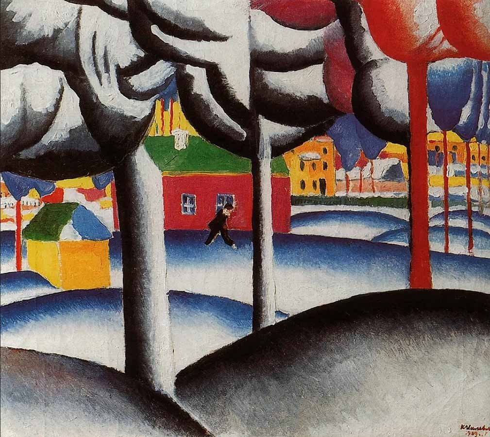 Казимир Малевич. Зимний пейзаж. 1930. Холст, масло