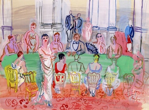 Raoul Dufy (1877-1953). Baccarat (also known as The Party). 1930-1940. Private collection