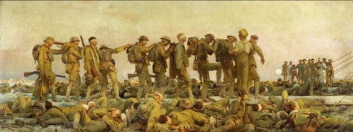 John Singer Sargent (1856-1925). Gassed, 1919. Oil on canvas. 231 × 611 см. Imperial War Museums (IWM), Lambeth, london